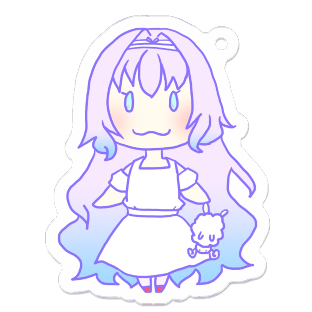 わたあめ子 アクリルキーホルダー