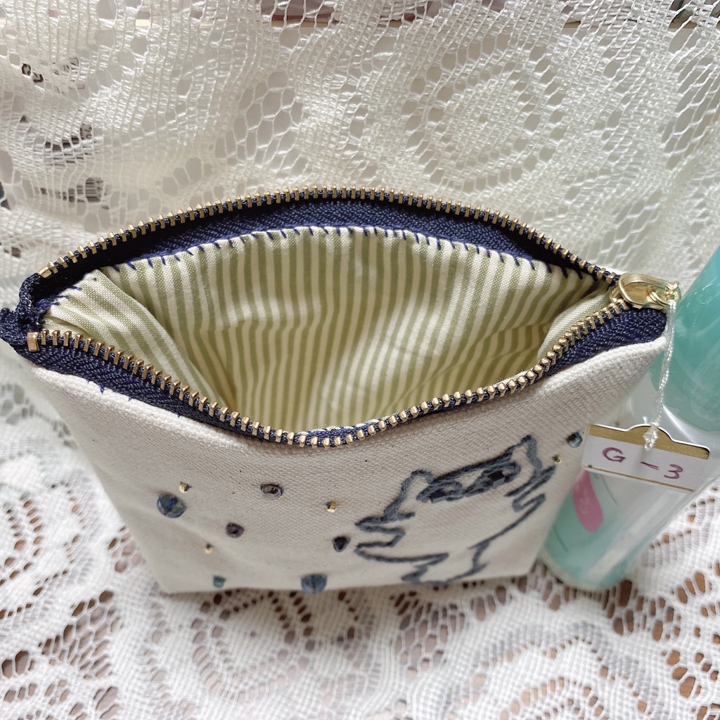 ブルーポーチ3種