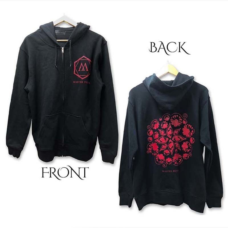 新商品 人気商品 送料無料 MASTER PRISM マスタープリズム 華目-KAMOKU- パーカー トップス 華目 KAMOKU プリントパーカー ZIP ZIPパーカー 黒 ブラック ビッグサイズ ビッグシルエット 大きめ ゆったり XL おしゃれ かわいい かっこいい クール パンク ロック オリジナル ブランド