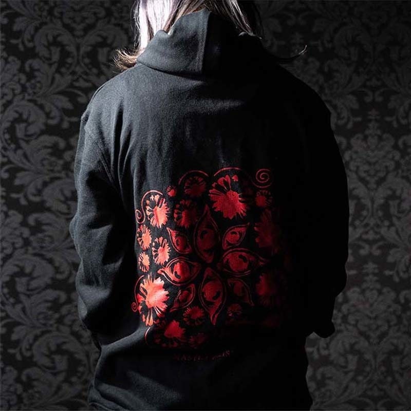 新商品 人気商品 送料無料 MASTER PRISM マスタープリズム 華目-KAMOKU- パーカー トップス 華目 KAMOKU プリントパーカー ZIP ZIPパーカー 黒 ブラック ビッグサイズ ビッグシルエット 大きめ ゆったり XL おしゃれ かわいい かっこいい クール パンク ロック オリジナル ブランド