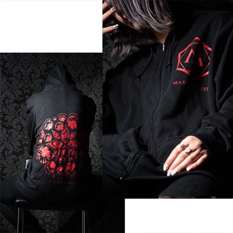 新商品 人気商品 送料無料 MASTER PRISM マスタープリズム 華目-KAMOKU- パーカー トップス 華目 KAMOKU プリントパーカー ZIP ZIPパーカー 黒 ブラック ビッグサイズ ビッグシルエット 大きめ ゆったり XL おしゃれ かわいい かっこいい クール パンク ロック オリジナル ブランド