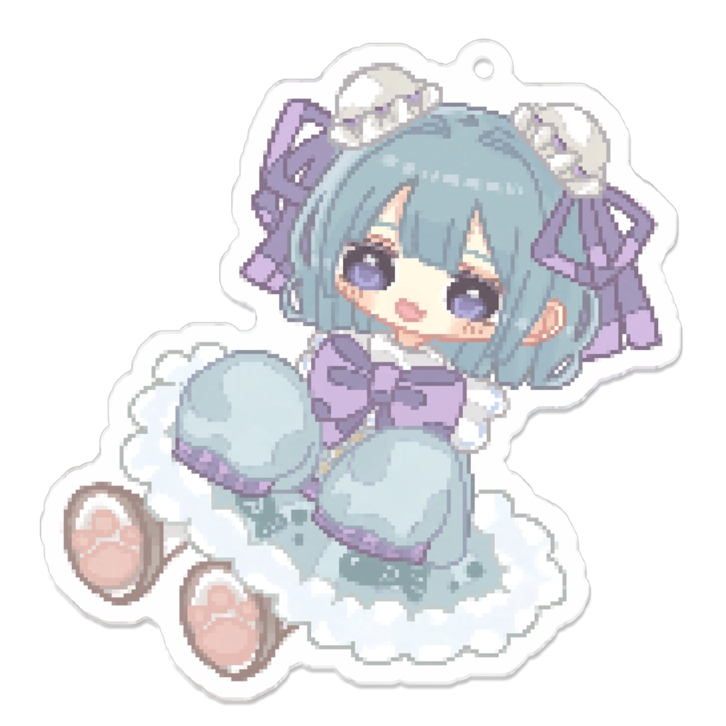 ちびねこドットアクキー