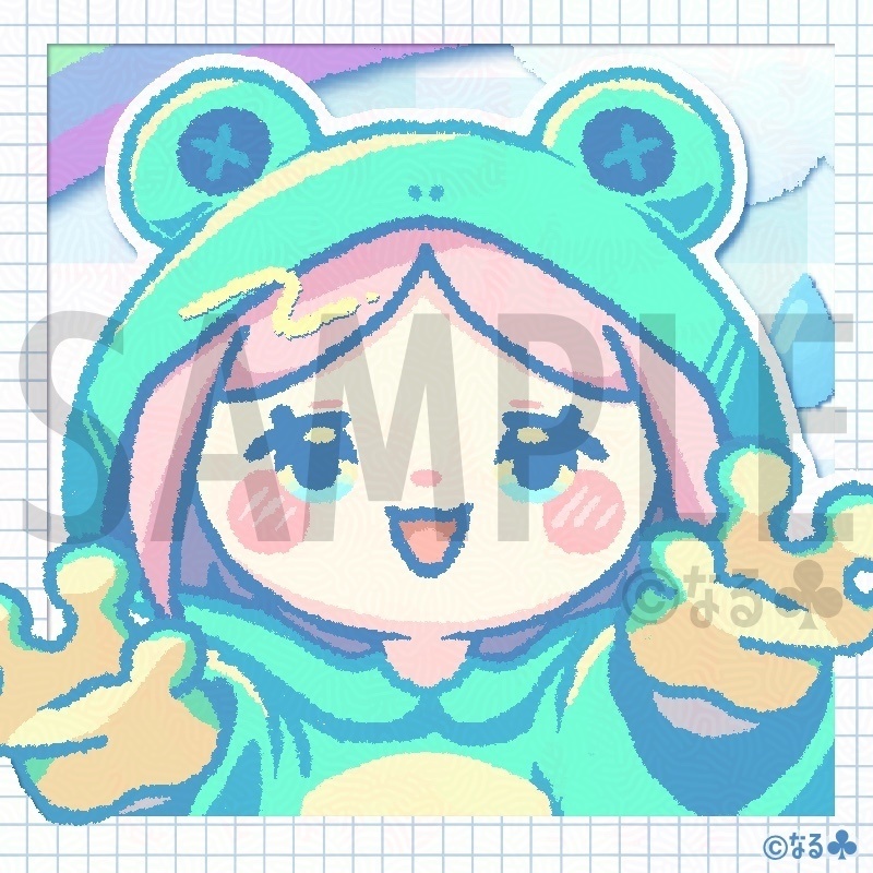 【フリーアイコン】ぴょこガール