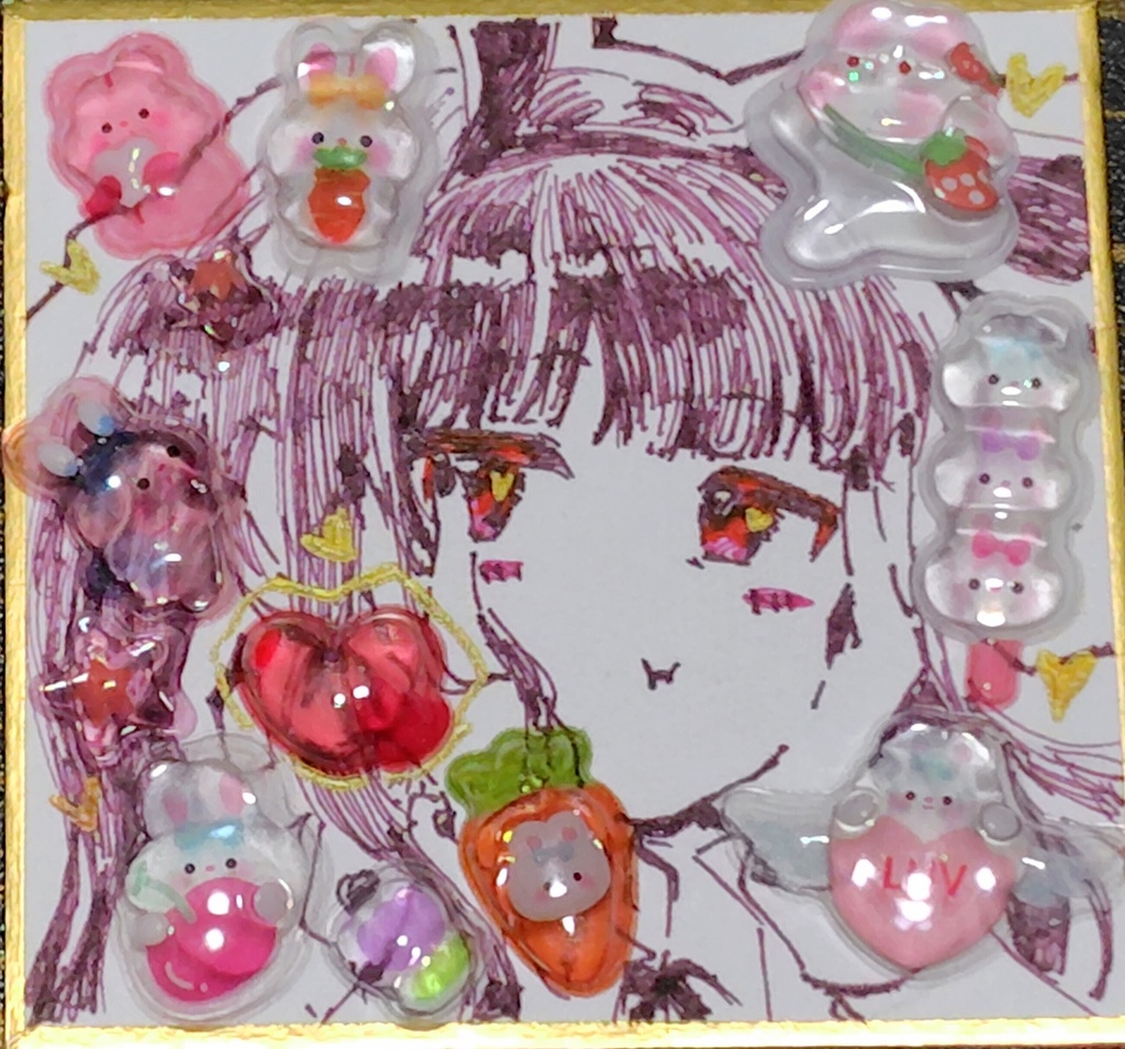 豆色紙（うさぎ雪美）