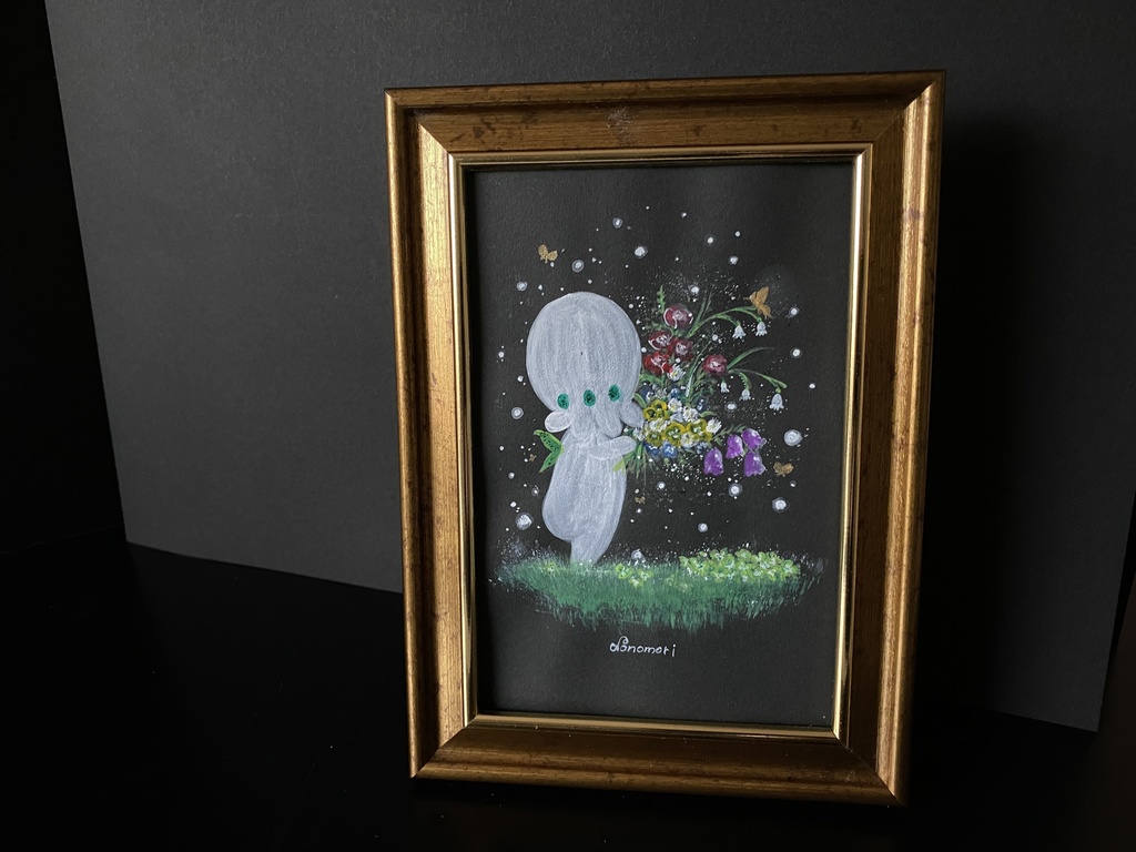 原画 小すずたん・花摘み