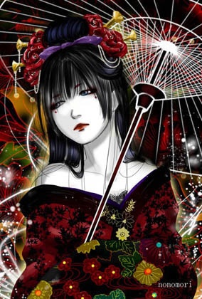 ポストカード「遊女」