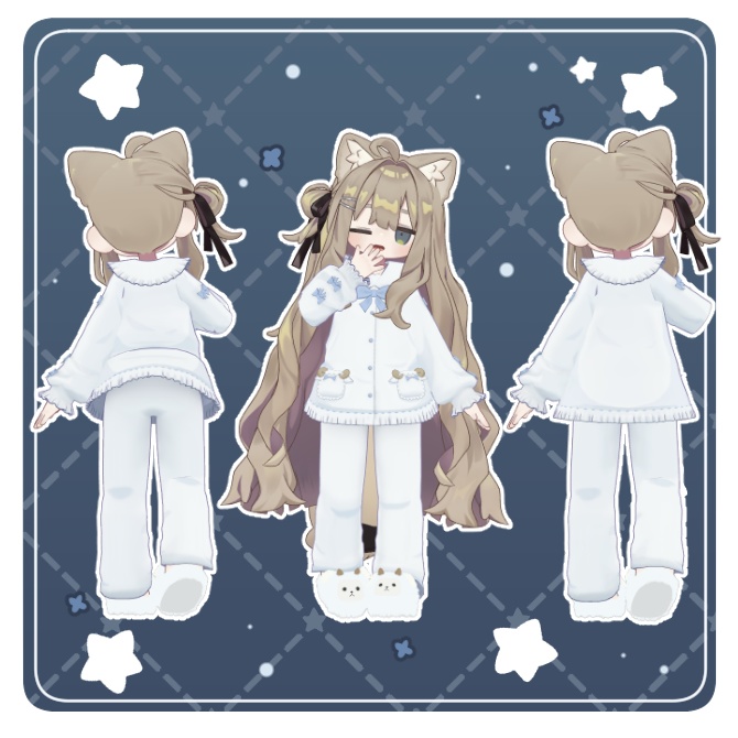 🤍Shiraraka Pajama🤍【まめふれんず対応】