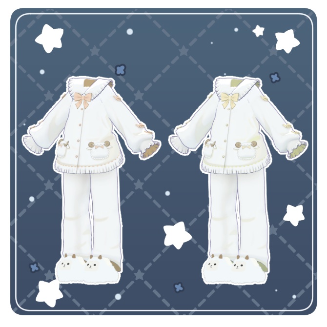 🤍Shiraraka Pajama🤍【まめふれんず対応】