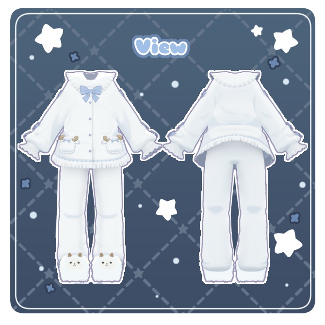 🤍Shiraraka Pajama🤍【まめふれんず対応】