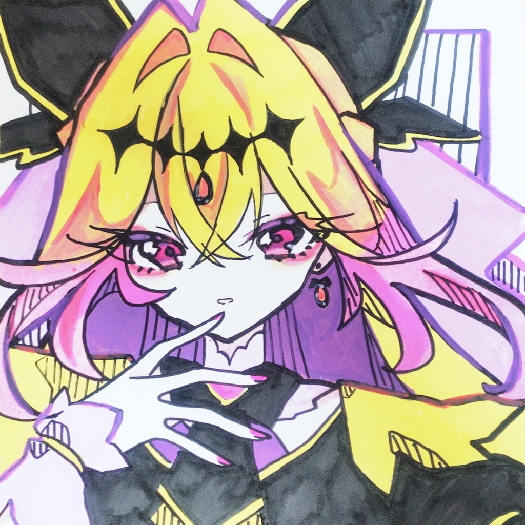 キュアアルカナ・シャドウ 色紙原画