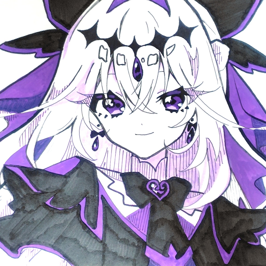 キュアアルカナ・シャドウ 色紙原画