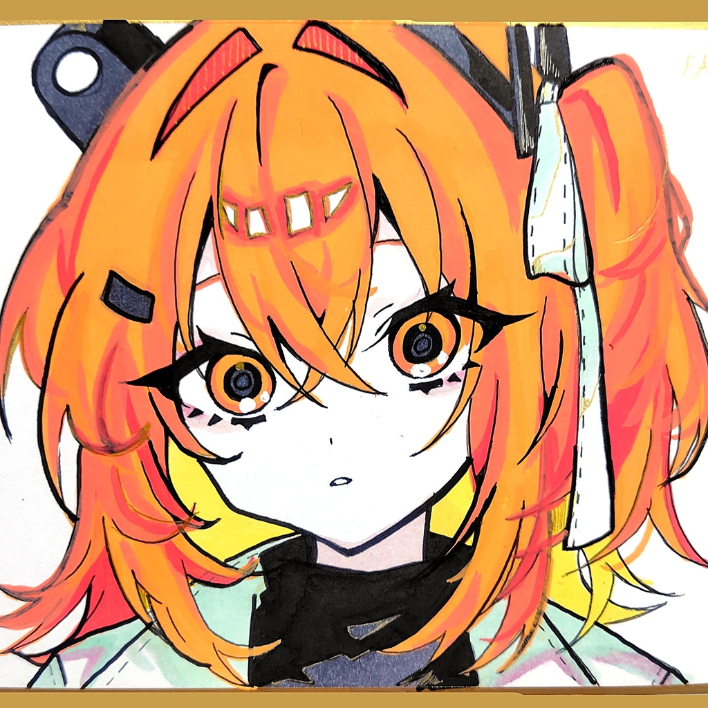 足立レイ 色紙原画