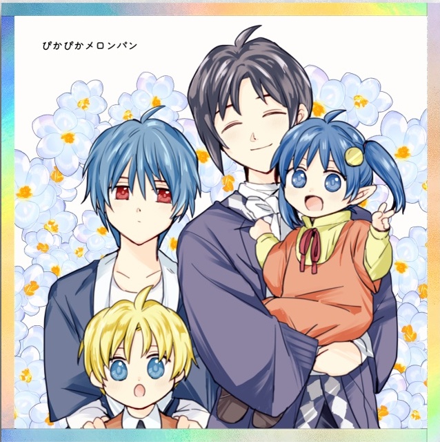 色紙（クロ＋幼なじみ）