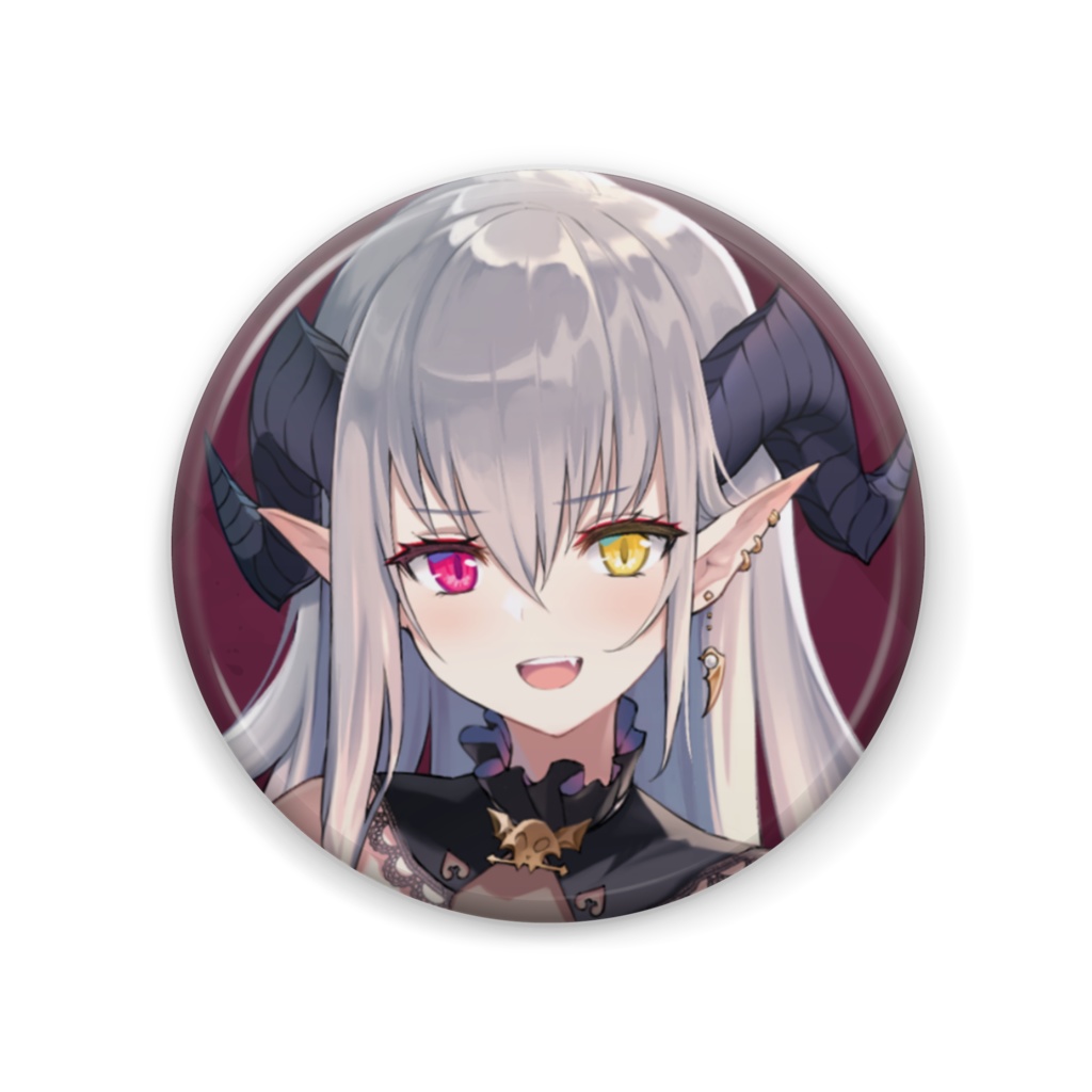 沓加のさいつよ顔面 缶バッジ ver.01