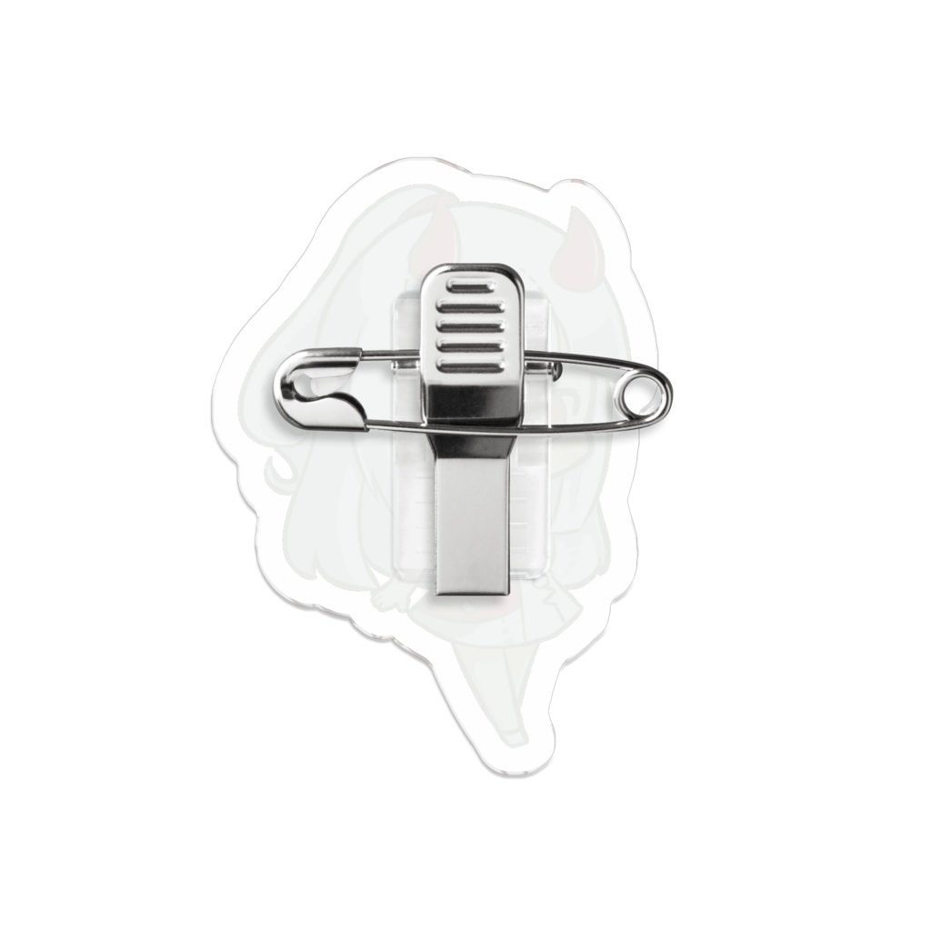 白鬼ハクラアクリルバッチ