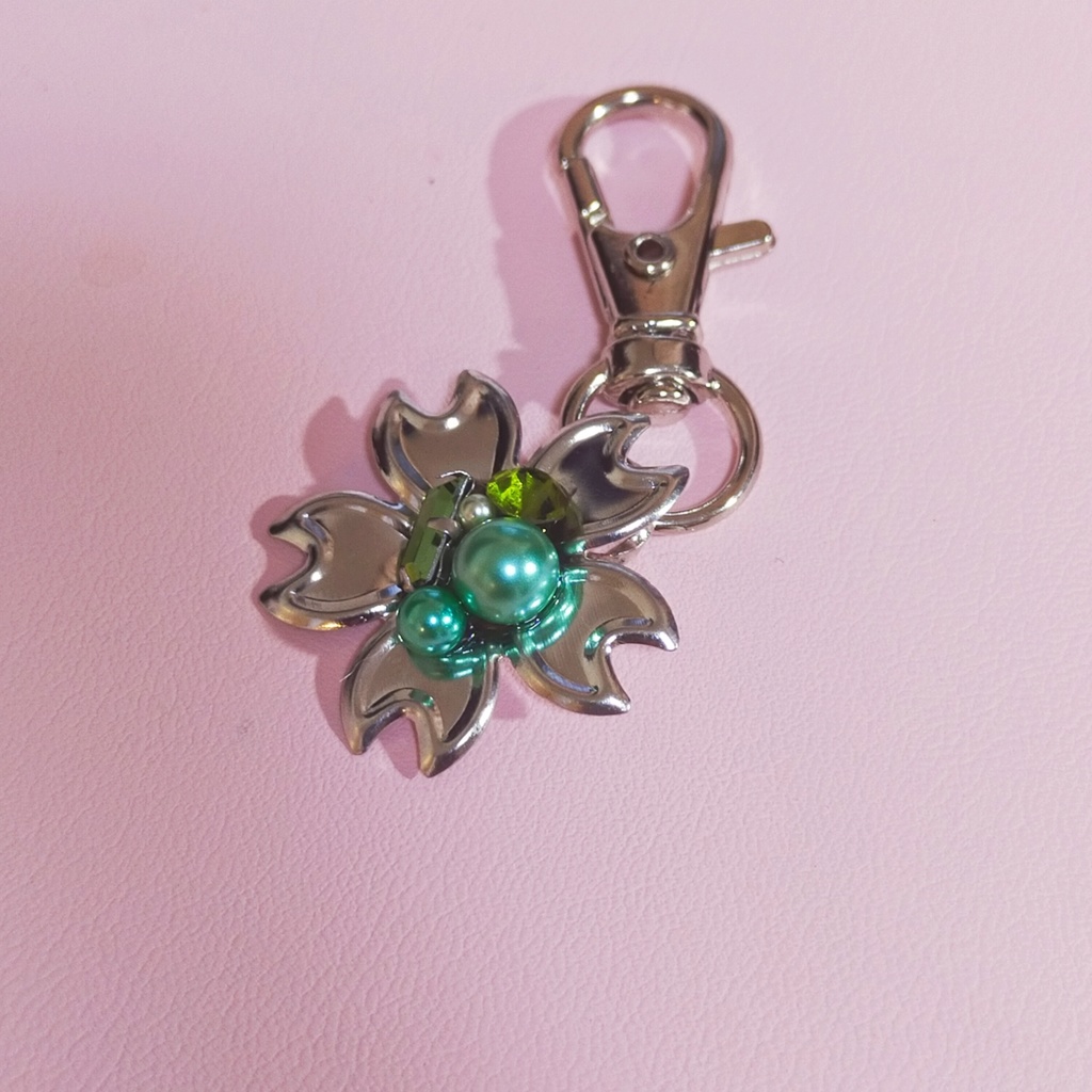 【ロジウム】桜のチャーム