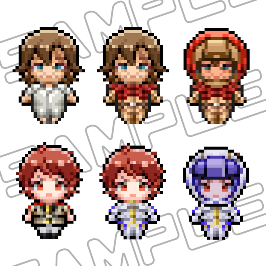 【ピクスク用アバター】ガウ&レー