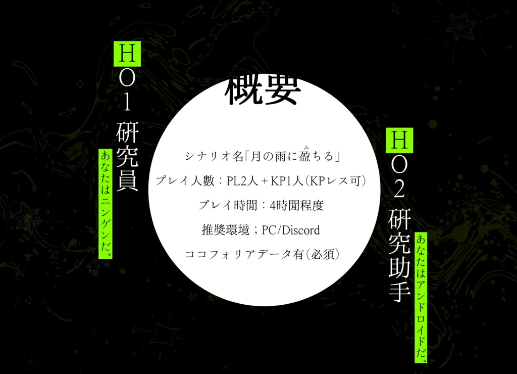 【マーダーミステリー】月の雨に盈ちる