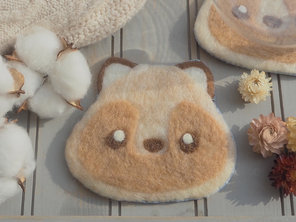 たぬきコースター