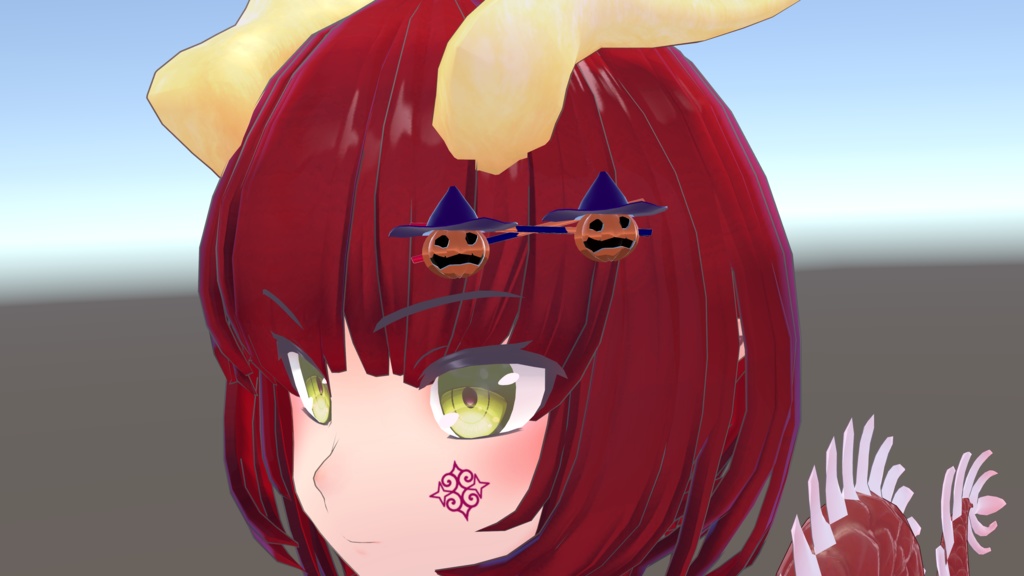 【無料】ハロウィン向けかぼちゃヘアピン