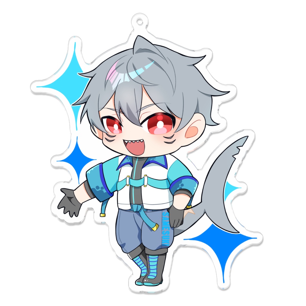 サメ丸くんアクキー（キラ）