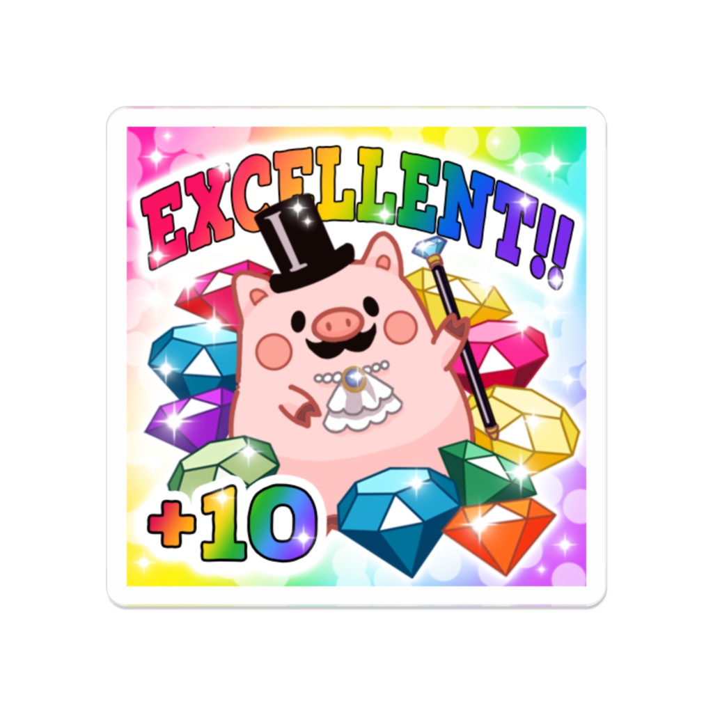 EXCELLENTぶたちゃんアクリルバッジ