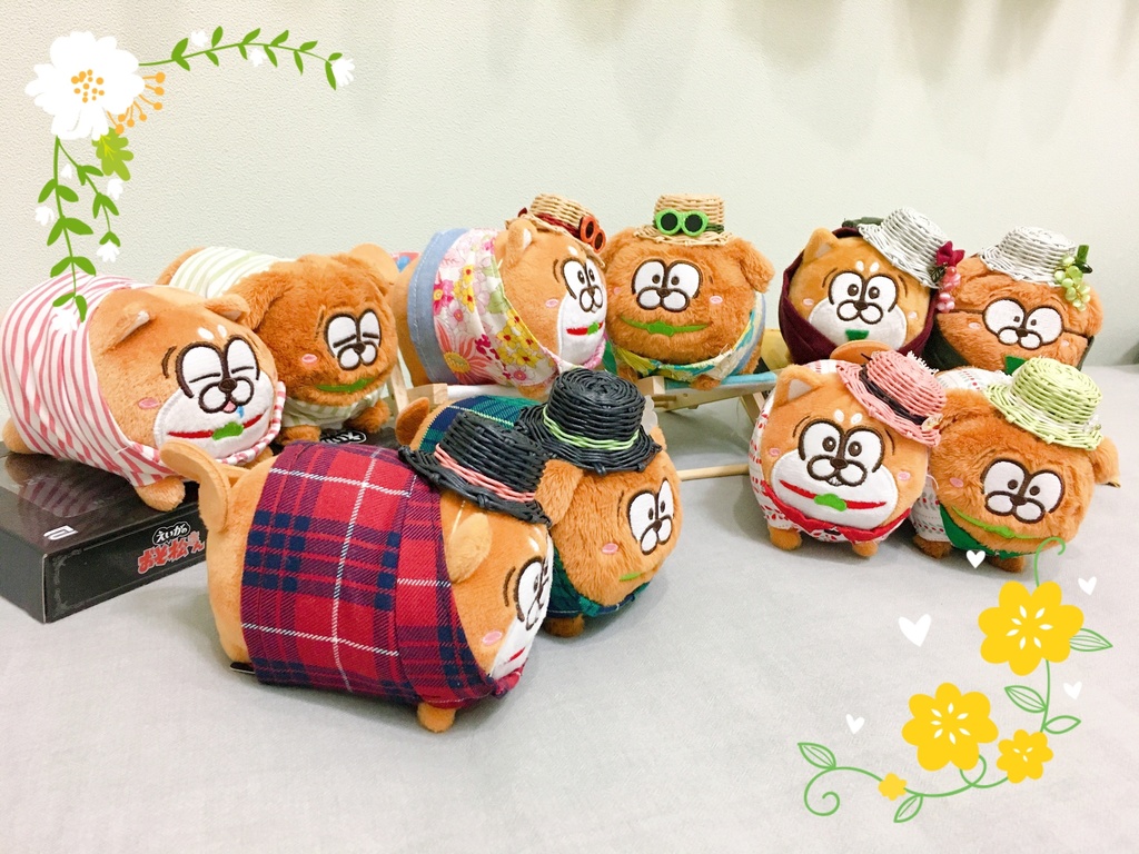 ぬいぐるみのお帽子~あか&みどり~