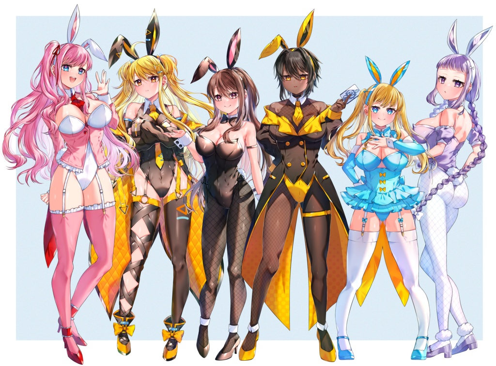 【有料】バニーガール立ち絵素材セット