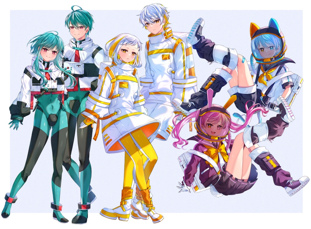 【有料】創作宇宙服立ち絵素材セット