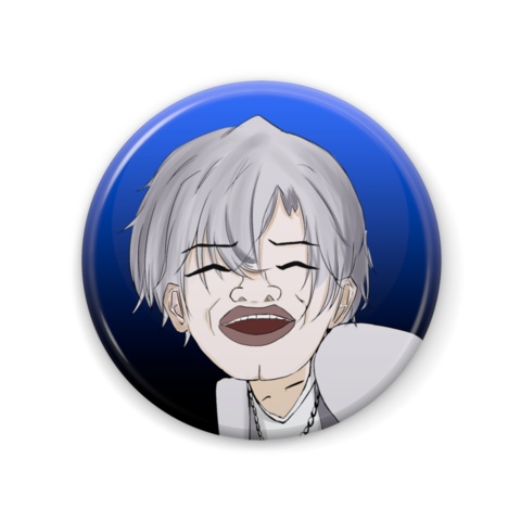 【受注生産】わたけ ケツアゴ記念缶バッジ