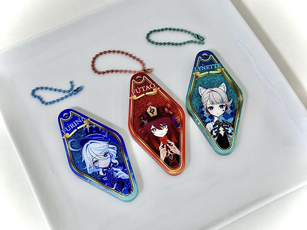 グリッター入りアクリルキーホルダー 第二弾