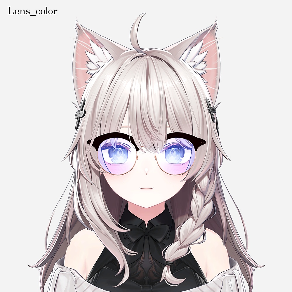 【しなの対応】ボストン眼鏡 - BOSTON GLASSES【VRChat想定】