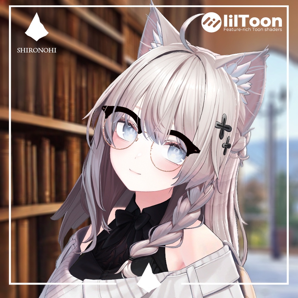 【2025_SUMMER SALE】【しなの対応】ボストン眼鏡 - BOSTON GLASSES【VRChat想定】