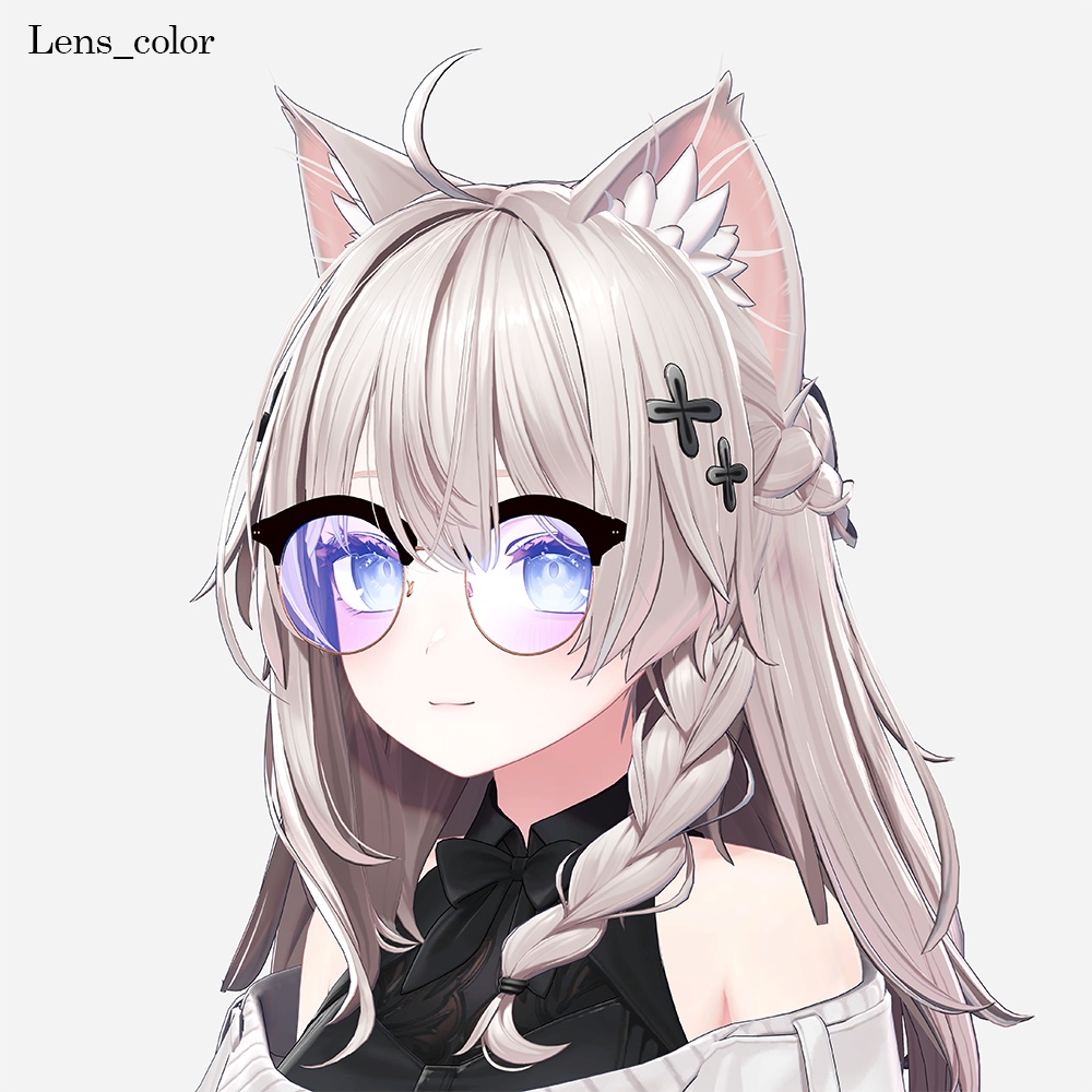 【しなの対応】ボストン眼鏡 - BOSTON GLASSES【VRChat想定】