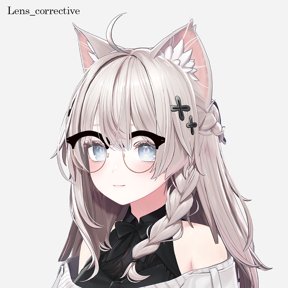 【しなの対応】ボストン眼鏡 - BOSTON GLASSES【VRChat想定】