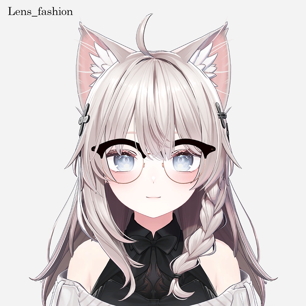 【しなの対応】ボストン眼鏡 - BOSTON GLASSES【VRChat想定】