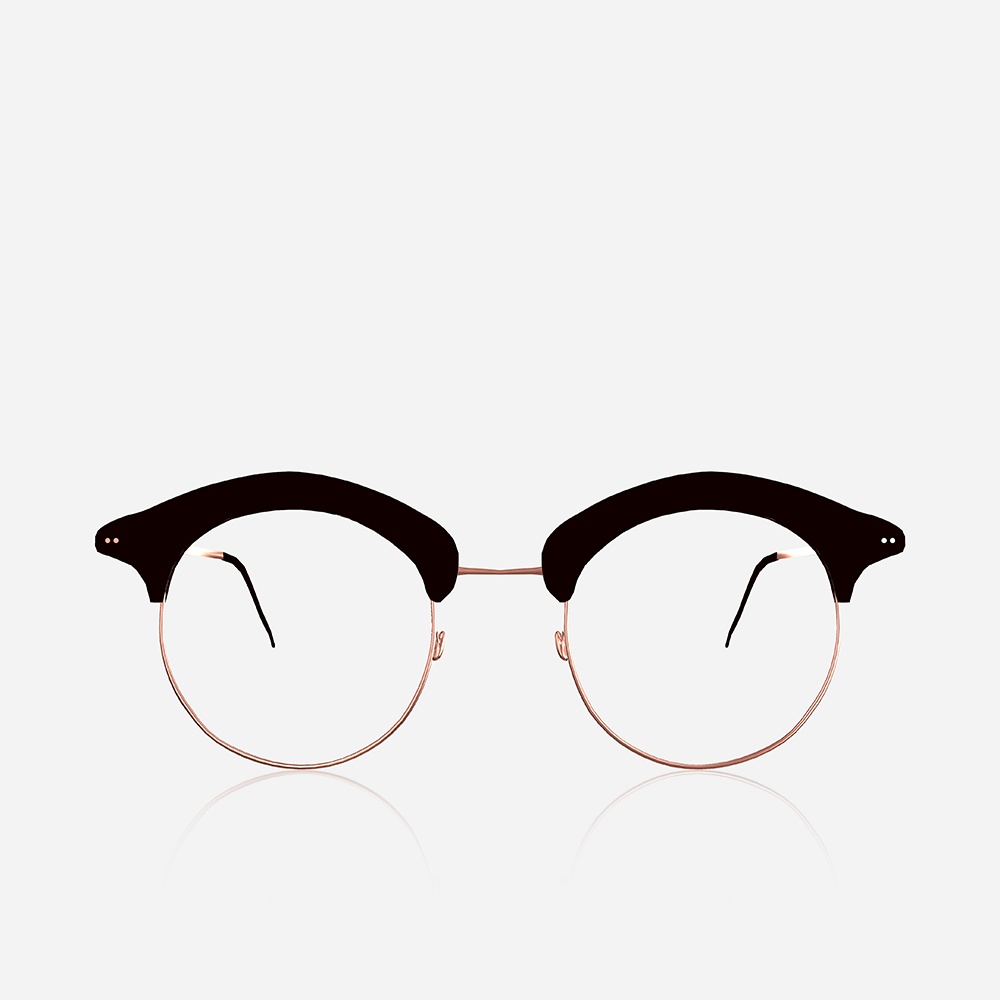 【しなの対応】ボストン眼鏡 - BOSTON GLASSES【VRChat想定】