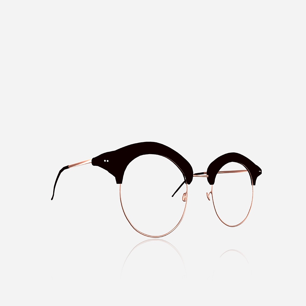 【しなの対応】ボストン眼鏡 - BOSTON GLASSES【VRChat想定】