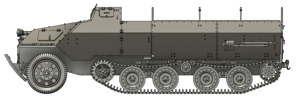 1/35 一式半装軌装甲車 ホハ 【武装付き】