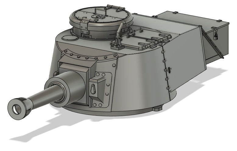 完成品 1/35キングチハタン 海軍12糎自走砲 フィギュア2体付き - ロボット