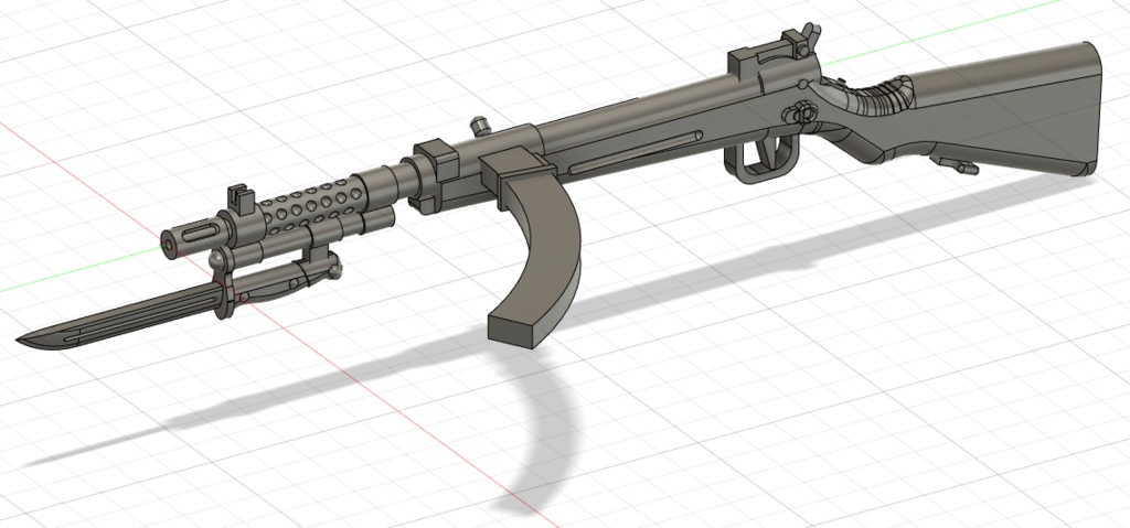 1/35 100式機関短銃 前期型 (百式機関短銃×2、百式機関短銃(着剣)×2、銃剣×1、鞘に入った銃剣×2、銃剣の鞘×2、マガジンポーチA×2,マガジンポーチB×2,予備マガジン×1)