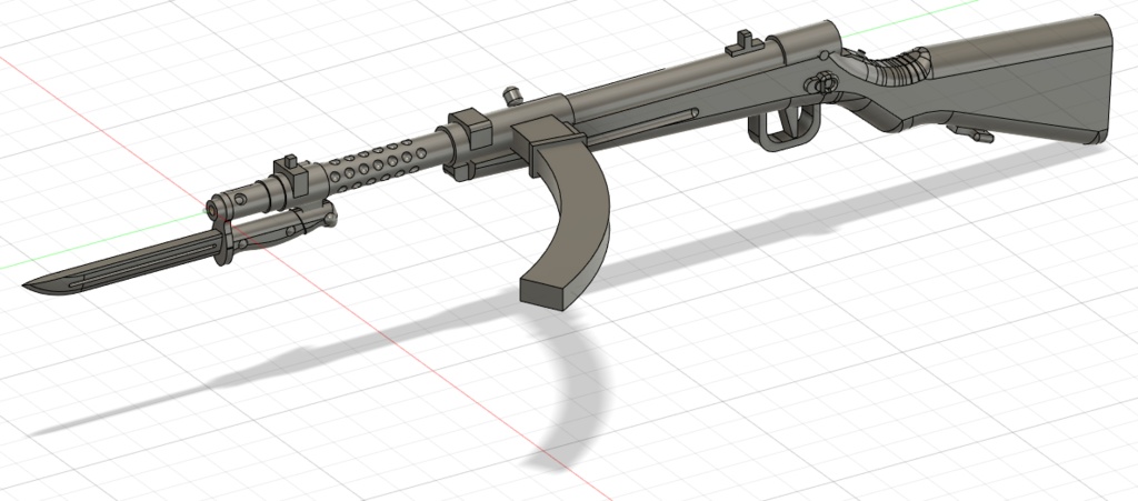1/35 100式機関短銃 後期型 (百式機関短銃×2、百式機関短銃(着剣)×2、銃剣×1、鞘に入った銃剣×2、銃剣の鞘×2、マガジンポーチA×2,マガジンポーチB×2,予備マガジン×1)