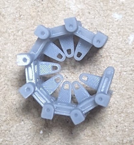 FM社1/35九七式中戦車チハ、一式中戦車etc...用真鍮線差し込み式履帯