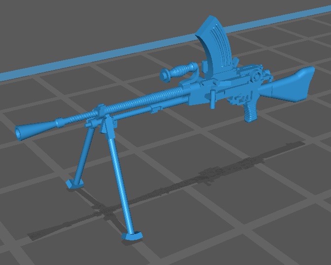 1/35 96式軽機関銃 (運搬状態×1、射撃状態×4(フラッシュハイダーの有無とバイポット開閉の組み合わせそれぞれ1つずつ))