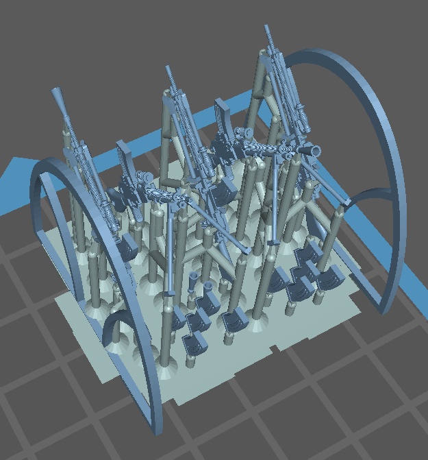 1/35 96式軽機関銃 (運搬状態×1、射撃状態×4(フラッシュハイダーの有無とバイポット開閉の組み合わせそれぞれ1つずつ))