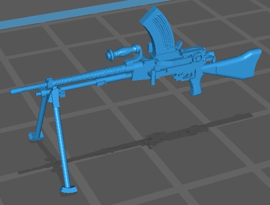 1/35 96式軽機関銃 (運搬状態×1、射撃状態×4(フラッシュハイダーの有無とバイポット開閉の組み合わせそれぞれ1つずつ))