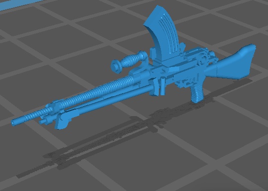 1/35 96式軽機関銃 (運搬状態×1、射撃状態×4(フラッシュハイダーの有無とバイポット開閉の組み合わせそれぞれ1つずつ))