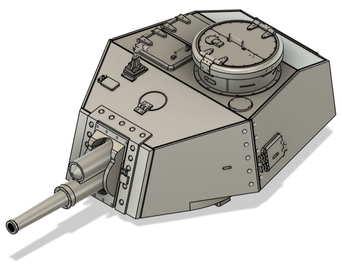 二式砲戦車 ホイ 砲塔コンバージョンキット(75㍉短砲身と57㍉長砲身選択式)