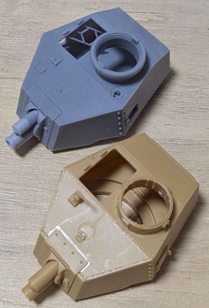 二式砲戦車 ホイ 砲塔コンバージョンキット(75㍉短砲身と57㍉長砲身選択式)