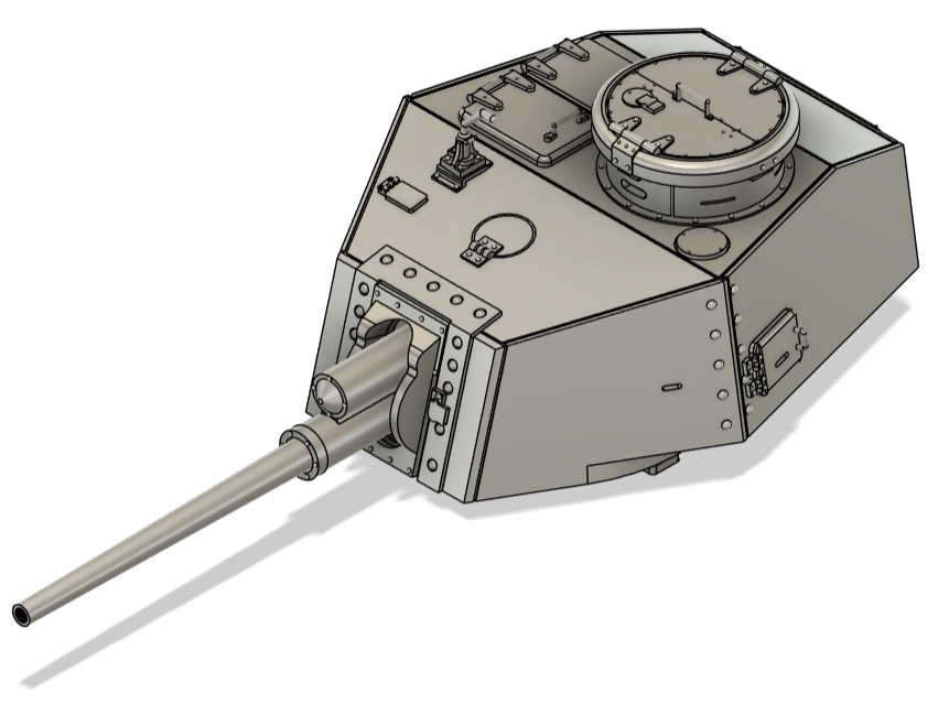 二式砲戦車 ホイ 砲塔コンバージョンキット(75㍉短砲身と57㍉長砲身選択式)